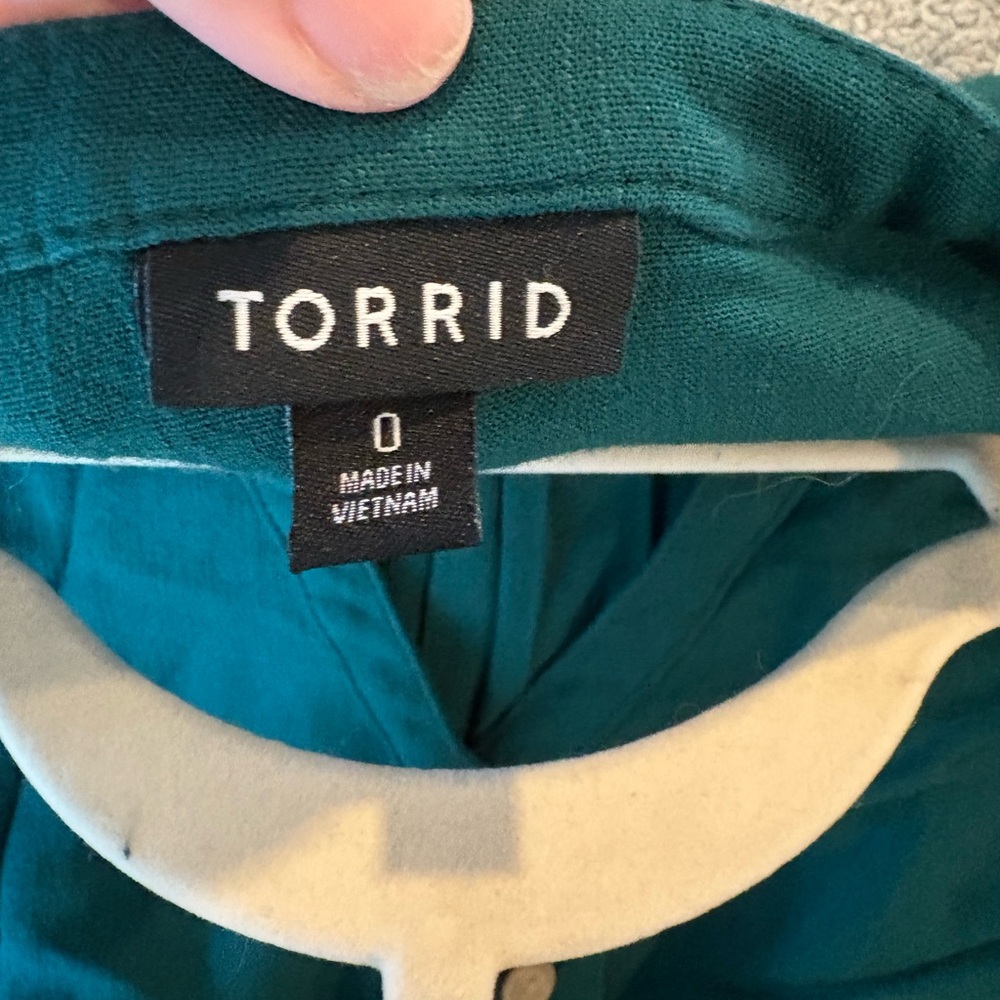 Torrid Teal Blouse